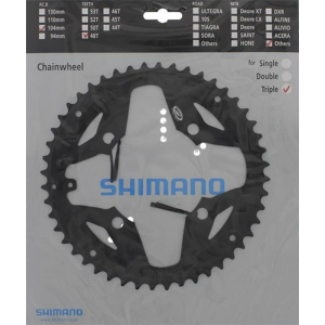 Shimano lánckerék 48f fcm391 48f fekete kerékpáros