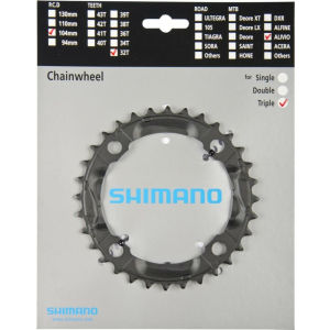 Shimano lánckerék 32f fcm430 fekete kerékpáros