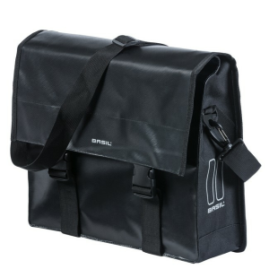 BASIL egyoldalas táska Urban Load Messenger Bag, Hook ON, fekete kerékpáros