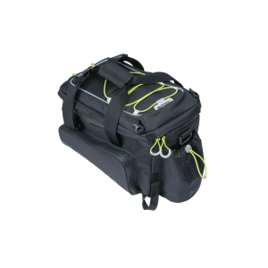BASIL csomagtartó táska Miles Trunkbag XL Pro, Universal Bridge System, fekete lime kerékpáros