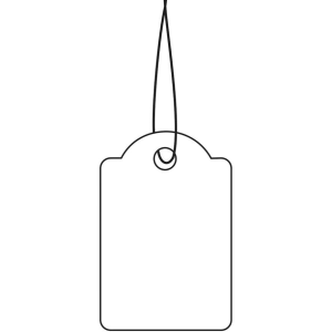 HERMA Hängeetiketten 32x50 mm mit Faden weiß 1000 St (6948)