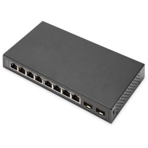 Digitus Switch 8-Port Gigabit + 2xSFP unmanaged schwarz (DN-80067)