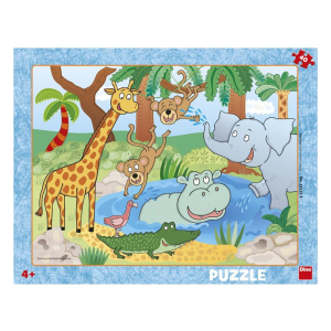 Dino Puzzle 40 db - állatkert (322233)
