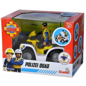 Simba Toys Sam, a tűzoltó: Rendőrségi quad Malcolm figurával (109251093038)