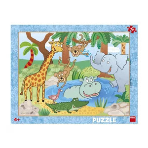  Dino Puzzle 40 db - állatkert