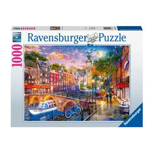  Puzzle 1000 db - Naplemente Amszterdam