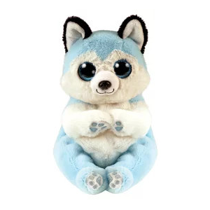  TY: Beanie Babies plüss figura THUNDER, 15 cm - kék husky (3)