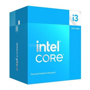 Intel Core i3-14100 (4 Cores, 12M Cache, 3.5 up to 4.70 GHz, FCLGA1700) Dobozos, hűtéssel (BX8071514100)