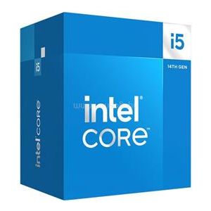 Intel Core i5-14400F (10 Cores, 20M Cache, 1.80 up to 4.70 GHz, FCLGA1700) Dobozos, hűtéssel, nincs VGA (BX8071514400F)