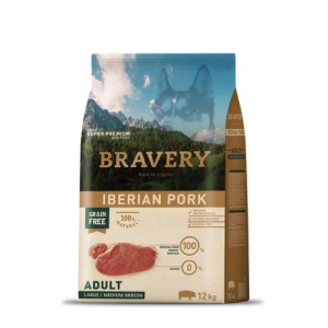  Bravery Iberian Pork Adult Large/Medium Breeds kutyatáp – 4 kg