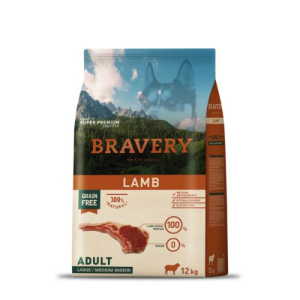  Bravery Lamb Adult Large/Medium Breeds kutyatáp – 12 kg