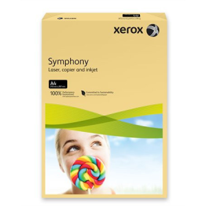 Xerox Másolópapír, színes, A4, 160 g, XEROX &quot;Symphony&quot;, vajszín (közép)