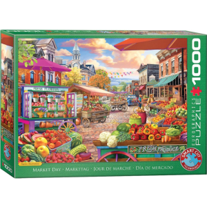 Eurographics 1000 db-os puzzle - Main Street Market Day (6000-5860)