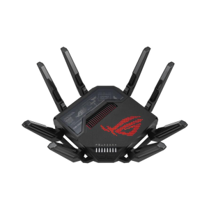 Asus ROG Rapture GT-BE98 vezetéknélküli router 10 Gigabit Ethernet Quad-band (2.4 GHz / 5 GHz-1 / 5 GHz-2 / 6 GHz) Fekete (90IG08F0-MO9A0V)