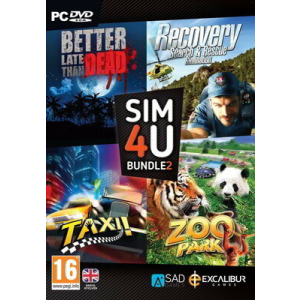 Excalibur Games SIM4U Bundle 2 - Better Late Than Dead, Recovery SandR, Taxi, Zoo Park (PC)