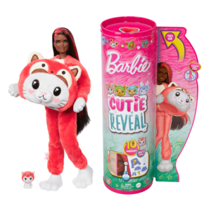 Mattel Barbie Cutie Reveal meglepetés baba - Állatos jelmezek - Cica-Panda (HRK23)