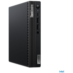 Lenovo ThinkCentre M70q Intel® Core™ i3 i3-13100T 8 GB DDR4-SDRAM 128 GB SSD Mini PC Fekete (12E3004HGE)