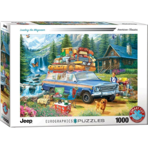 Eurographics 1000 db-os puzzle - Jeep - Loading the Wagoneer (6000-5867)
