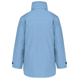 KARIBAN kapucnis kabát steppelt béléssel KA677, Sky Blue-XS