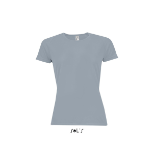 SOL&#039;S raglános Női rövid ujjú sport póló SO01159, Pure Grey-2XL