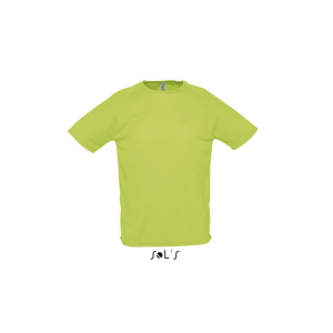 SOL&#039;S raglános, rövid ujjú férfi sport póló SO11939, Apple Green-L