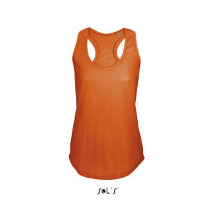 SOL&#039;S Női ujjatlan sporthátú trikó SO00579, Burnt Orange-L