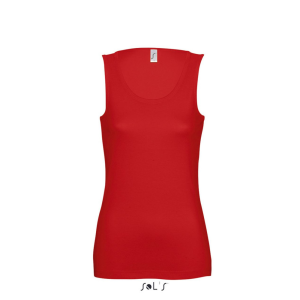 SOL&#039;S JANE ujjatlan Női pamut póló-trikó SO11475, Red-XL