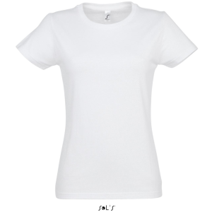SOL&#039;S IMPERIAL környakú Női rövid ujjú pamut póló SO11502, White-XL