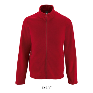 SOL&#039;S NORMAN cipzáras férfi egyszerű polár pulóver SO02093, Red-XL
