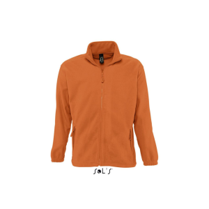 SOL&#039;S NORTH cipzáras férfi polár pulóver SO55000, Orange-2XL
