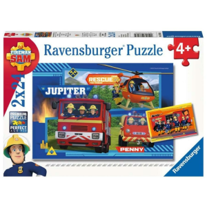 Ravensburger 2 x 24 db-os puzzle - Sam, a tűzoltó (07826)