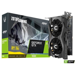 ZOTAC GeForce GTX 1650 4GB GDDR6 Gaming AMP CORE DVI HDMI DP - ZT-T16520J-10L