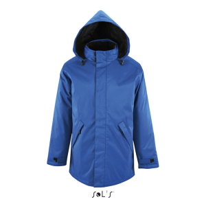 SOL&#039;S ROBYN steppelt bélésű unisex kabát, gallérba rejthető kapucnival SO02109, Royal Blue-2XL