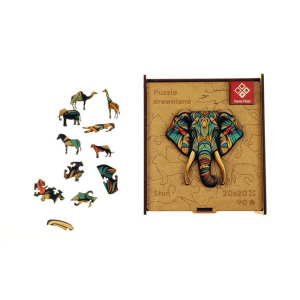 PANTA PLAST Puzzle, fa, a4, 90 darabos, panta plast "elephant" 0422-0004-01