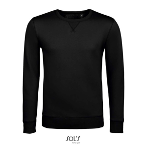 SOL&#039;S férfi környakas pulóver SO02990, Black-XL