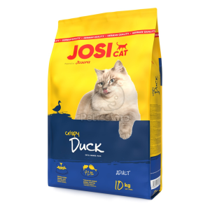  Josicat Crispy Duck - ropogós kacsa ízesítésű száraztáp macskáknak 10 kg