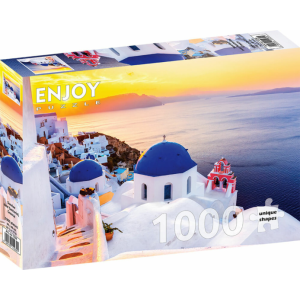 Enjoy 1000 db-os puzzle - Sunrise over Santorini, Greece (1230)