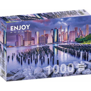 Enjoy 1000 db-os puzzle - Cloudy Sky Over Manhattan, New York (1065)