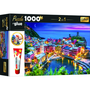 Trefl : Tengeri kilátás puzzle - 1000 darabos + ragasztó (10651) (10651)