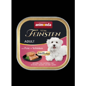 Animonda Vom Feinsten Gourmet (pulyka,sonka) alutálkás - Felnőtt kutyák részére (150g)