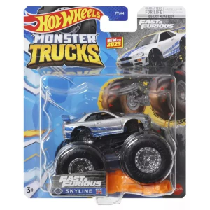 Mattel Hot Wheels Monster Trucks: Halálos iramban Nissan Skyline kisautó (0887961705393-HNM76) (0887961705393-HNM76)
