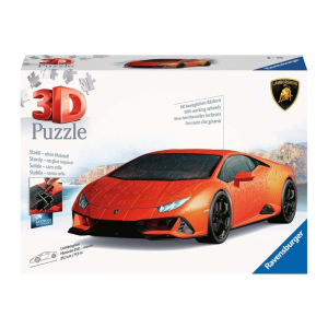 Ravensburger Puzzle 3D 108 db - Lamborghini Huracan narancs (11571)