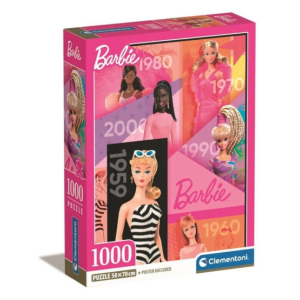 Clementoni 1000 db-os puzzle COMPACT puzzle - Barbie 65 éves idővonal (39806)