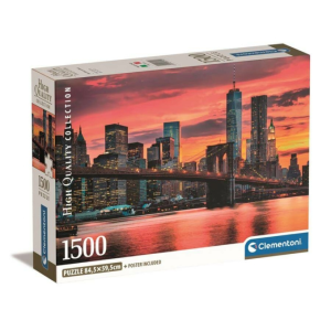 Clementoni 1500 db-os puzzle COMPACT puzzle - Híd az alkonyatban (31712)