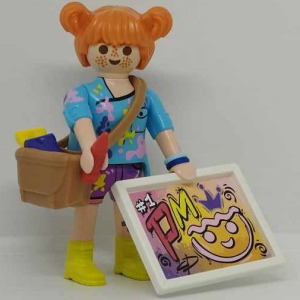 Playmobil® Playmobil 71456 Képregény rajzoló lány zsákbamacska figura 25. sorozat (lányoknak)