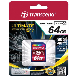 Transcend SD Card 64GB Transcend SDXC Class10 (TS64GSDXC10)