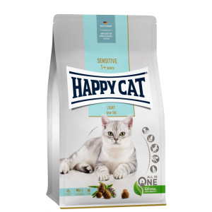 Happy Cat Sensitive Light Adult | Baromfi és gyógynövény ízű száraz macskatáp - 300 gramm