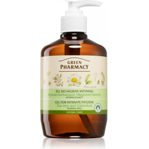  Green Pharmacy Body Care körömvirág és teafa gél intim higiéniához (0% parabén, mesterséges színező) 370 ml