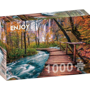 Enjoy 1000 db-os puzzle - Forest Stream in Plitvice, Croatia (1089)