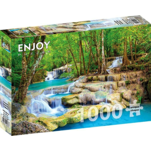 Enjoy 1000 db-os puzzle - Turquoise Waterfall, Thailand (2067)